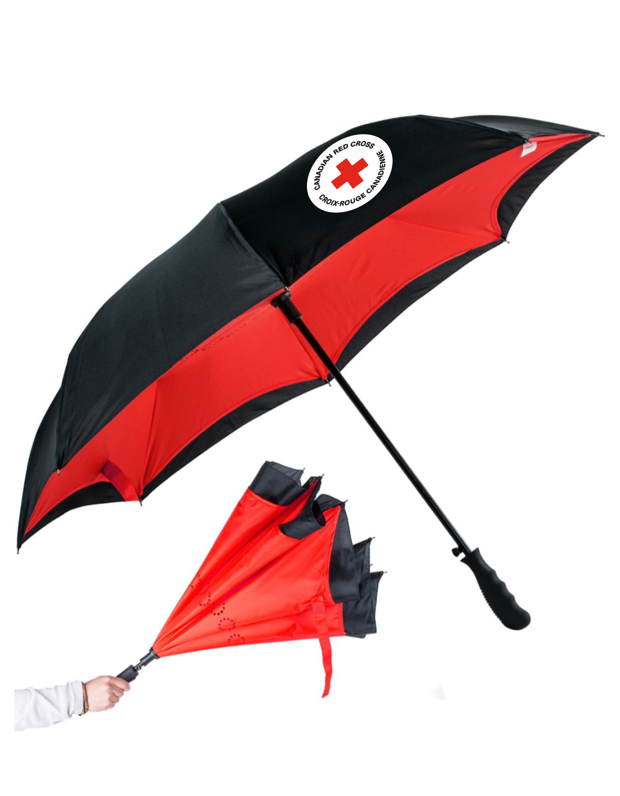 Parapluie (fermeture inversée)