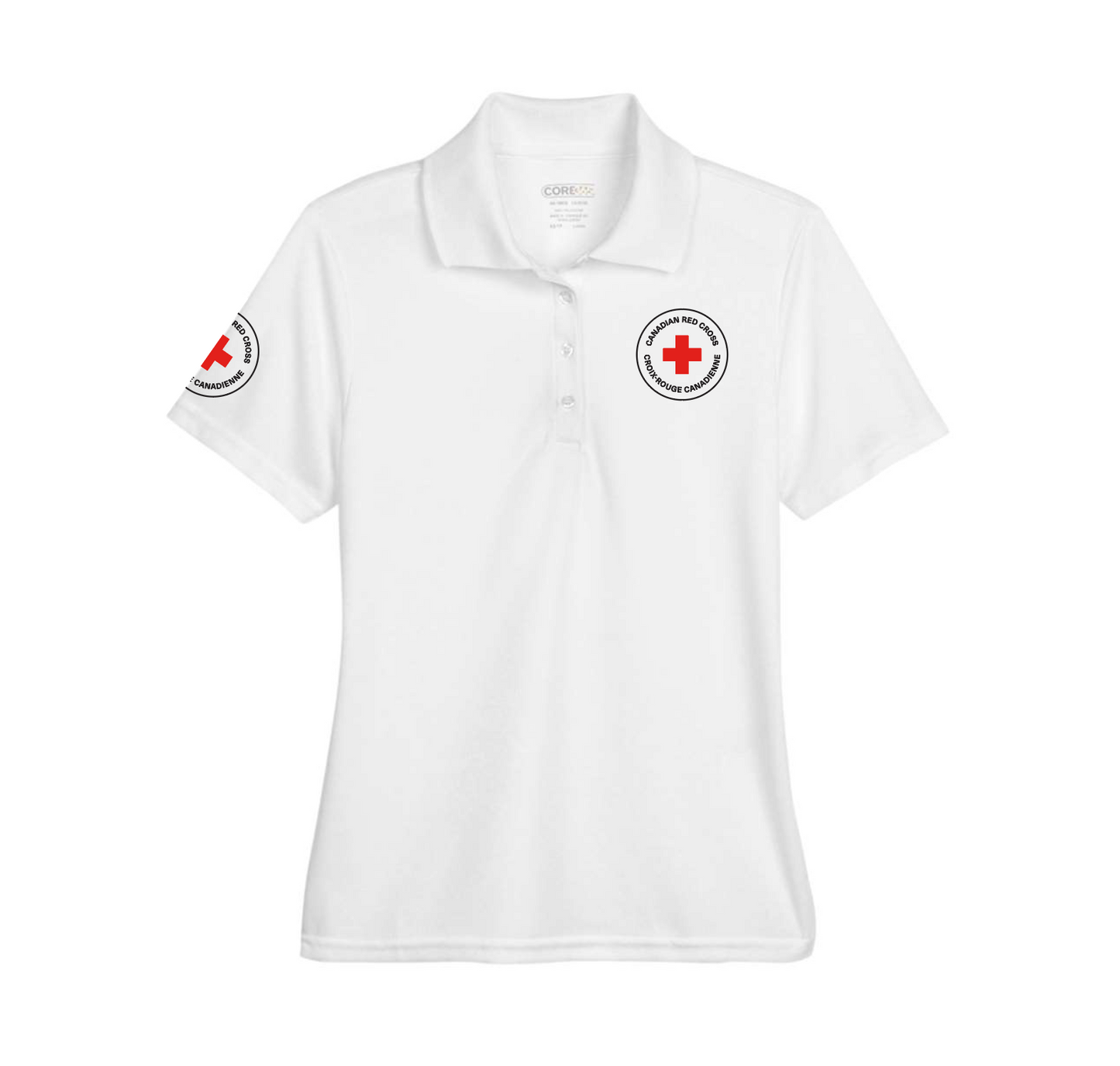 Polo piqué en polyester S/S pour femme