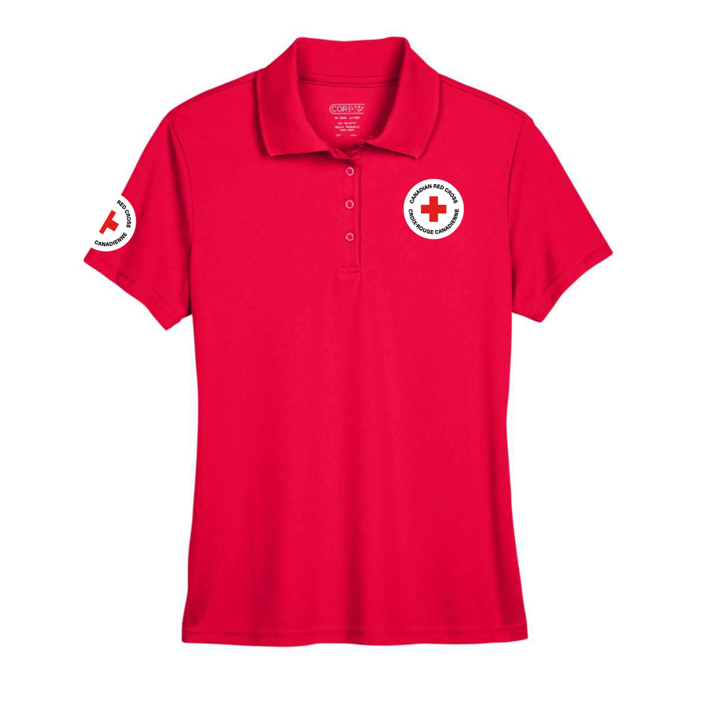 Polo piqué en polyester S/S pour femme