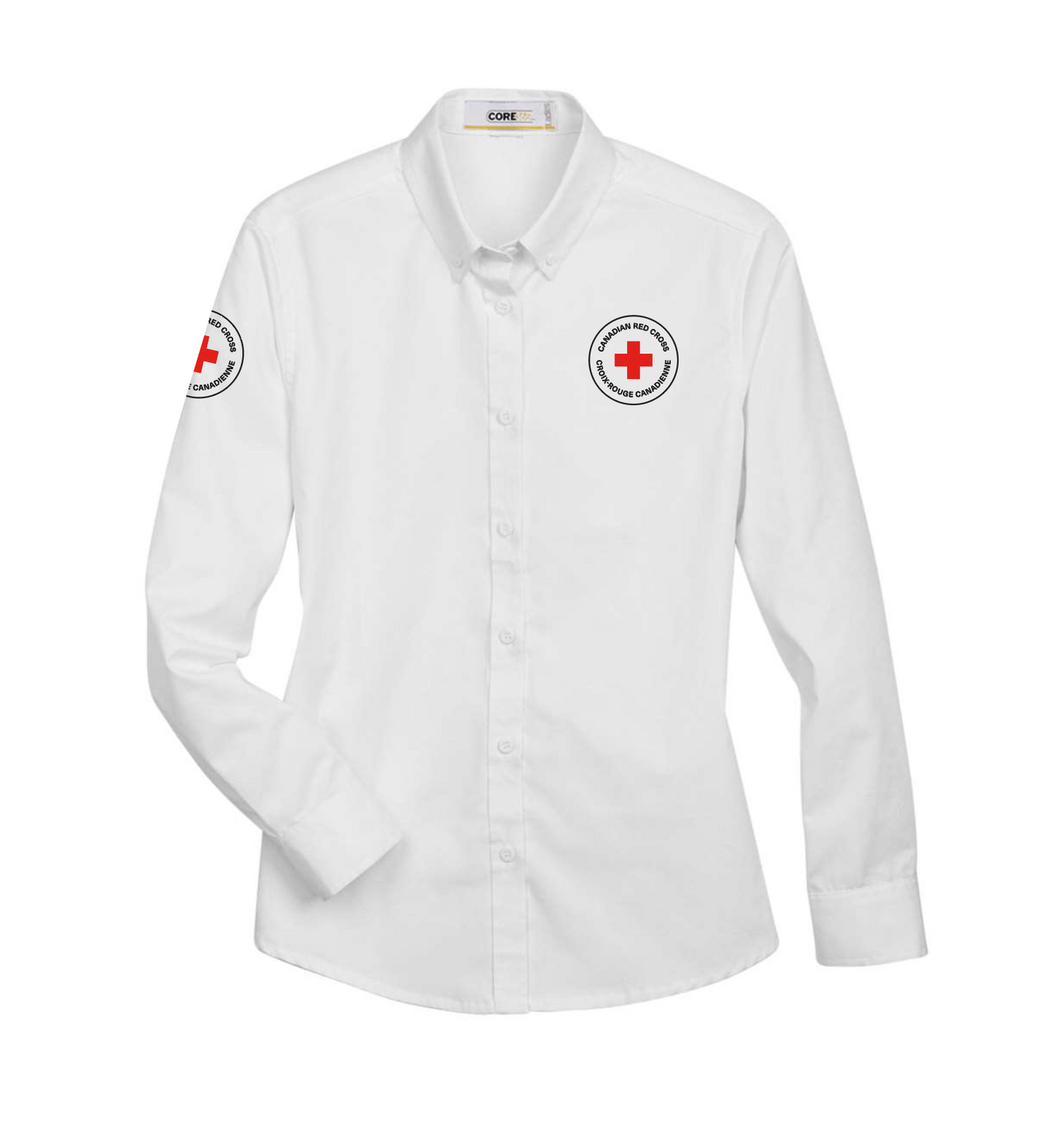 Chemise d'entretien EZ à manches longues pour femme 65/35