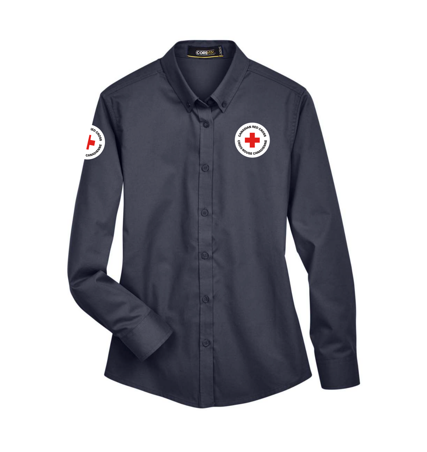 Chemise d'entretien EZ à manches longues pour femme 65/35