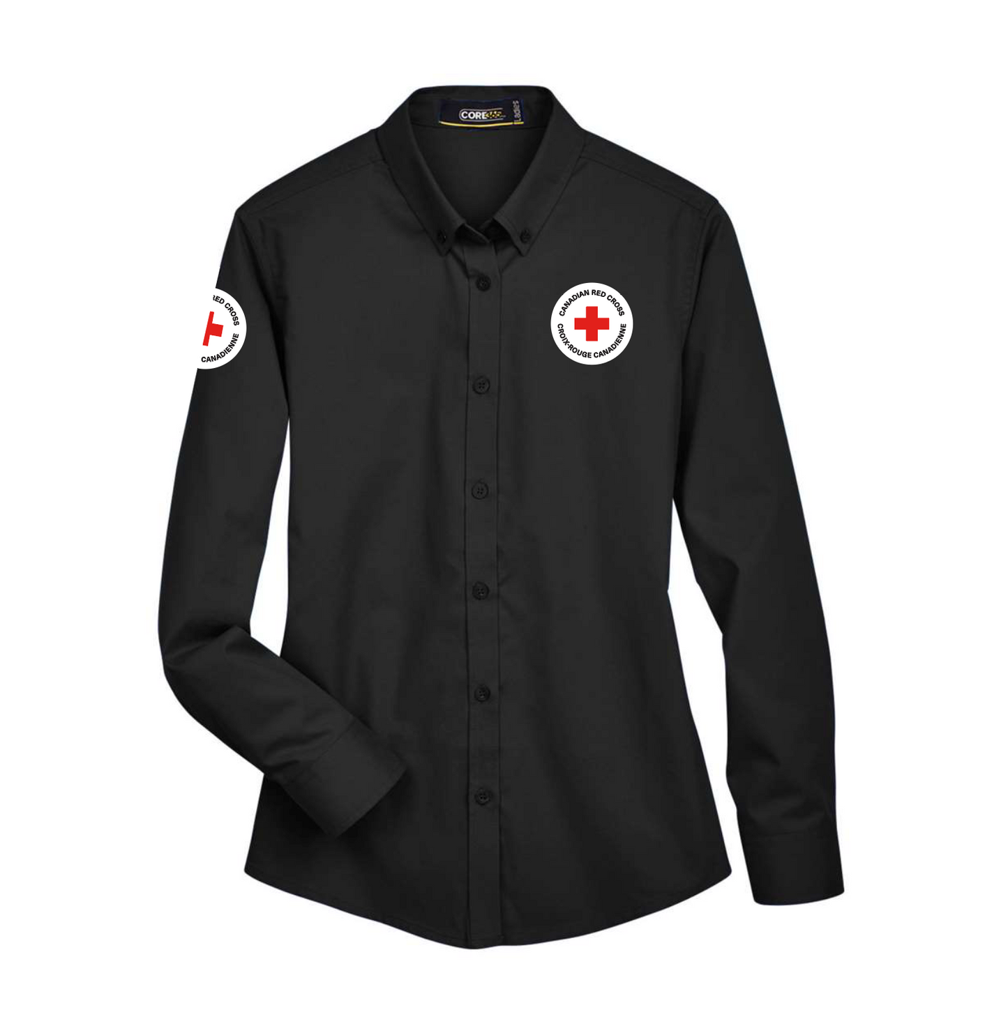 Chemise d'entretien EZ à manches longues pour femme 65/35