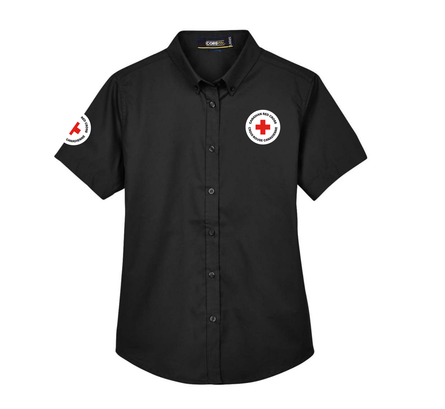 Chemise d'entretien EZ à manches courtes pour femme 65/35